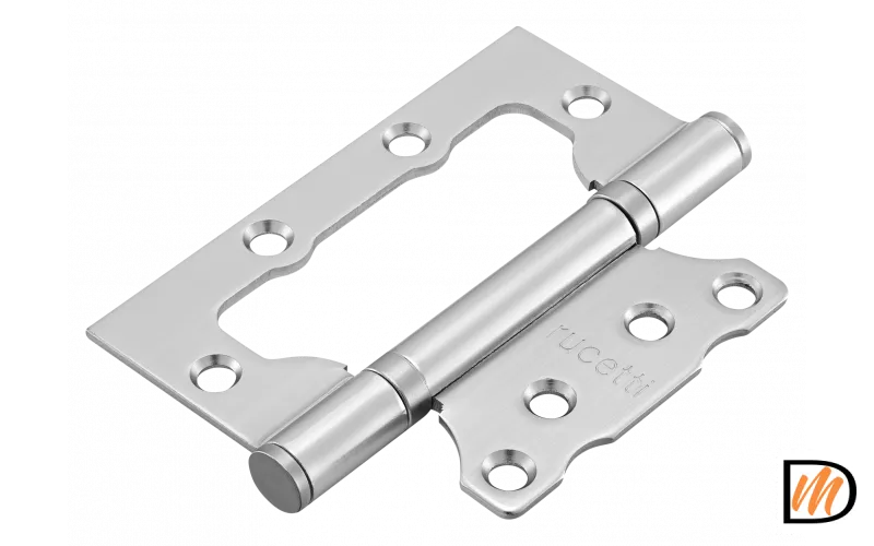 RFH-100*75*2,5 SC, петля стальная  без врезки, цвет-мат. хром