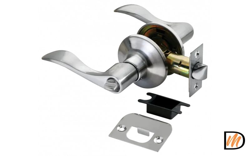 HK-03 WC SC, ручка нажимная, комплект с механизмом фиксатор WC, цвет - матовый хром