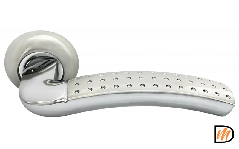 RAP 7 SN/CP -IND, ручка дверная, цвет - бел. никель/хром