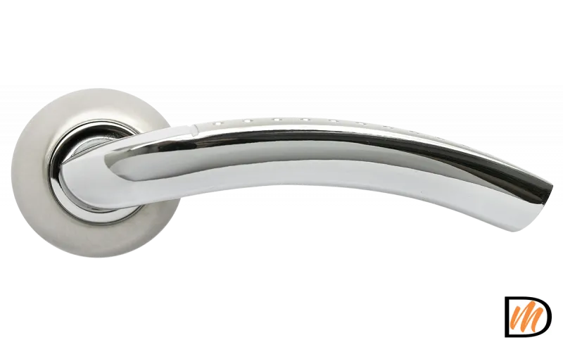 RAP 7 SN/CP -IND, ручка дверная, цвет - бел. никель/хром