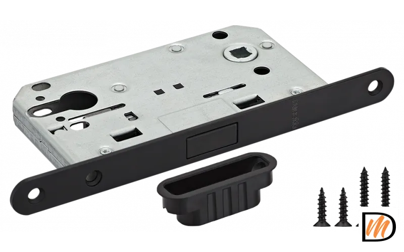 RM1885 BL, защелка магнитная под цилиндр, цвет - черный