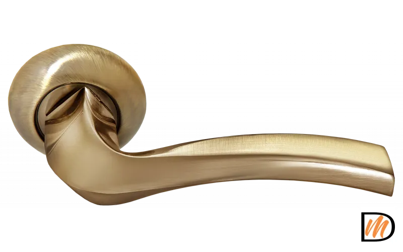 RAP 20 AB, ручка дверная на круглой розетке 10 мм, цвет - античная бронза