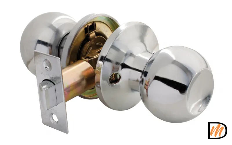 HK-01 PC, ручка-шар, комплект с механизмом без фиксатора, цвет - хром