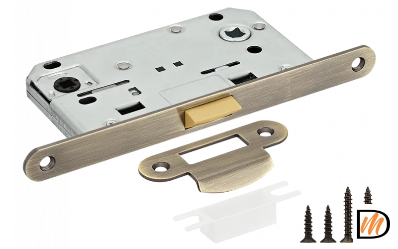 RP1895 AB, защелка бесшумная многофункциональная, цвет - античная бронза