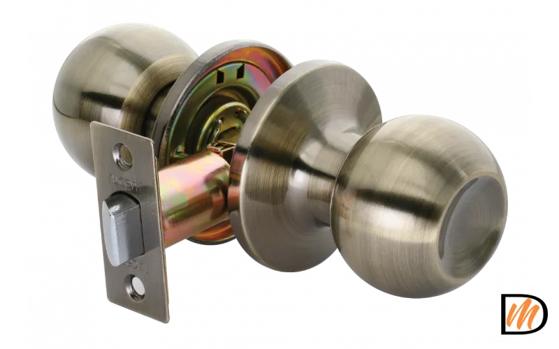 HK-01 AB, ручка-шар, комплект с механизмом без фиксатора, цвет - античная бронза