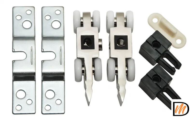 R-SET 4, комплект роликов 4-колесный для раздвижных дверей