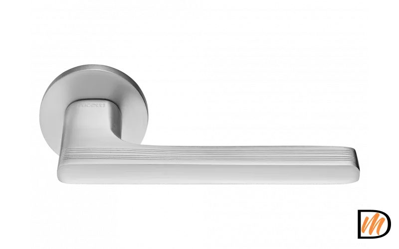 RAP 26 SLIM-R SC, ручка дверная на круглой розетке 6 мм, цвет - мат.хром