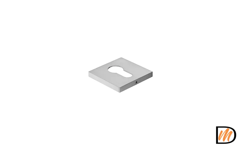 RAP KH SLIM-S SC, накладка на евроцилиндр на квадратной розетке 6 мм, цвет - мат.хром