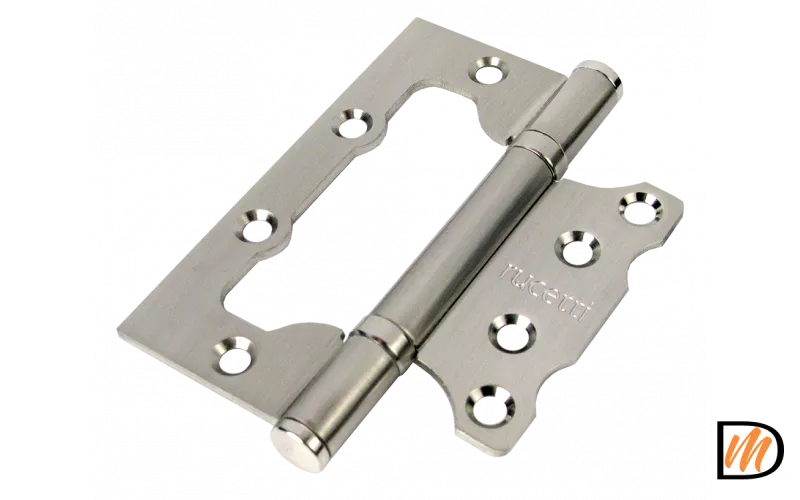 RFH-100*75*2,5 SN, петля стальная без врезки, никель