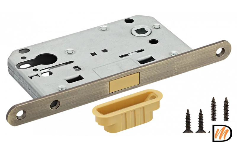 RM1885 AB, защелка магнитная под цилиндр, цвет - античная бронза