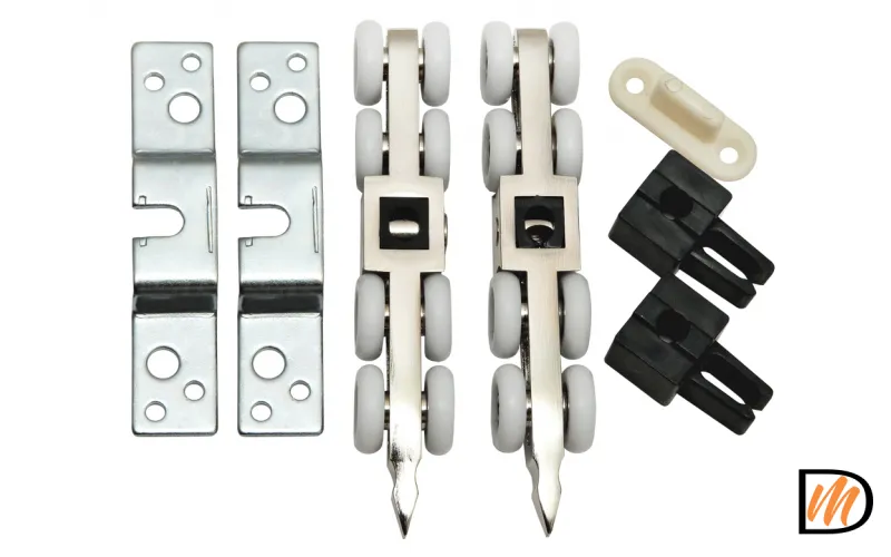 R-SET 8, комплект роликов 8-колесный для раздвижных дверей