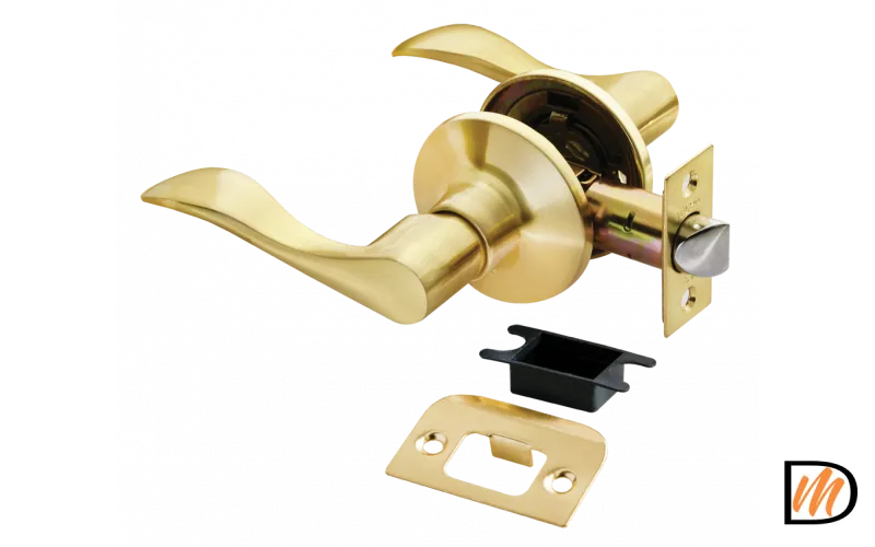 HK-03 SG, ручка нажимная, комплект с механизмом без фиксатора, цвет - матовое золото