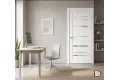 Дверное полотно Софттач SoftTouch PREMIER 22 900х2000 цвет Ясень белый структурный стекло Зеркало с двух сторон Левое/Правое VD1030329